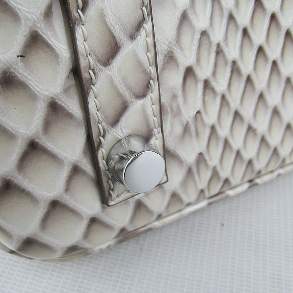 Replica Hermes Birkin 30CM Fish Veins Leather Bag Cream 6088 On Sale - Click Image to Close